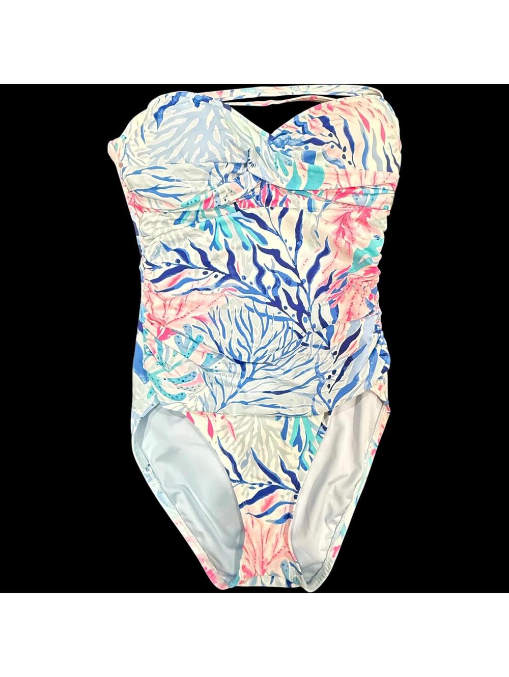 LILLY PULITZER Flamenco Blue Tint One Piece Swimsuit Sz 6